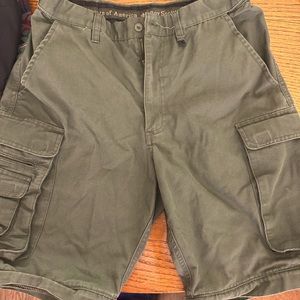 Two pairs of Boy Scout shorts.